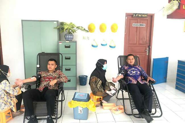 Peringati HDKD Ke-77 Lapas Kayuagung Gelar Donor Darah