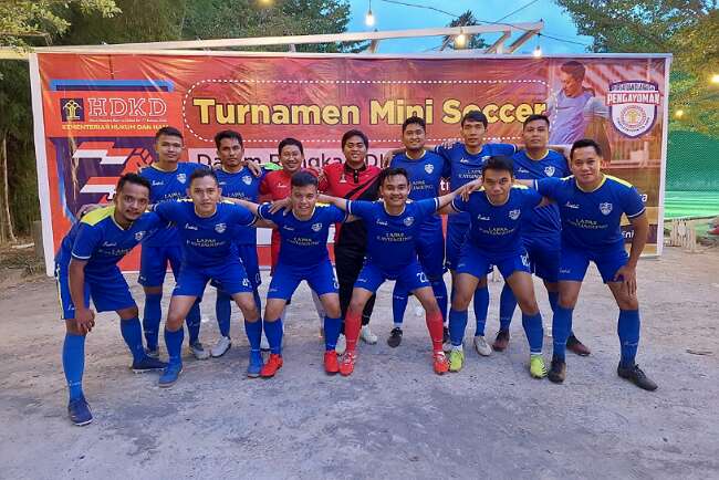 Lapas Kayuagung Ikuti Turnamen Mini Soccer