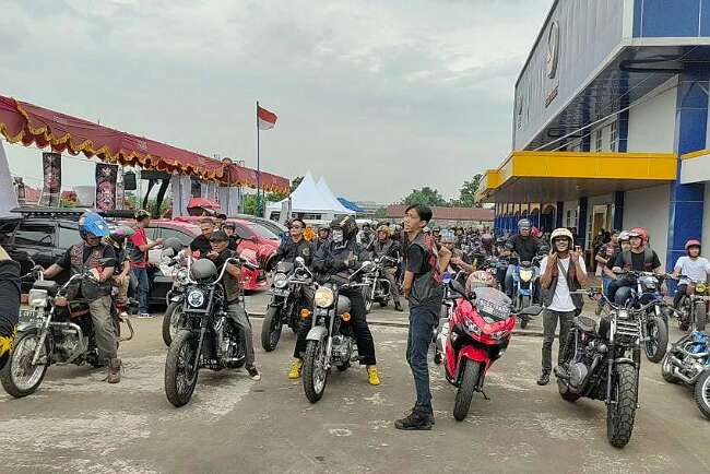 Ratusan Bikers Rayakan Dua Dekade Sriwijaya Motor Club