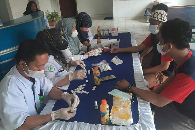 Warga Binaan Lapas Kayuagung Diskrining HIV