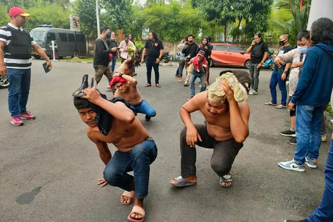 Pidum-Tekab 134 Amankan Puluhan Preman, Pungli dan Jukir di Palembang