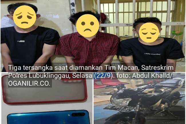 Tiga Sekawan Jambret Tukang Ojek Tak Berkutik di Depan Tim Macan