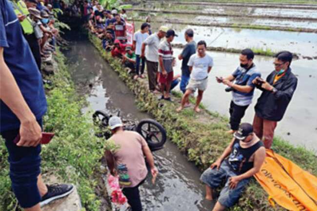 Bikin Geger, 2 Pria Tewas Tergeletak di Saluran Irigasi