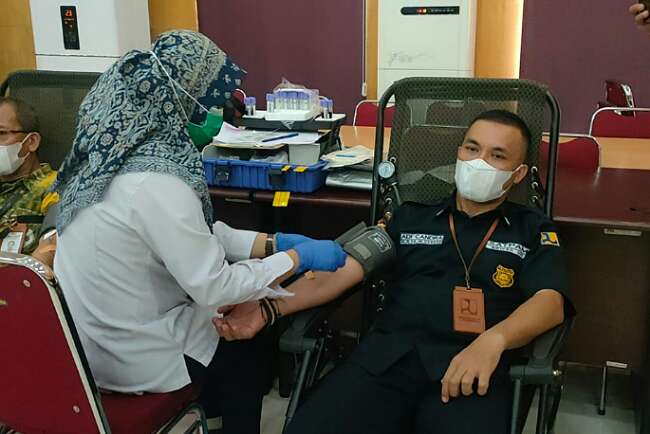 Sambut Hari Air, BBWS-PMI Kota Palembang Gelar Donor Darah