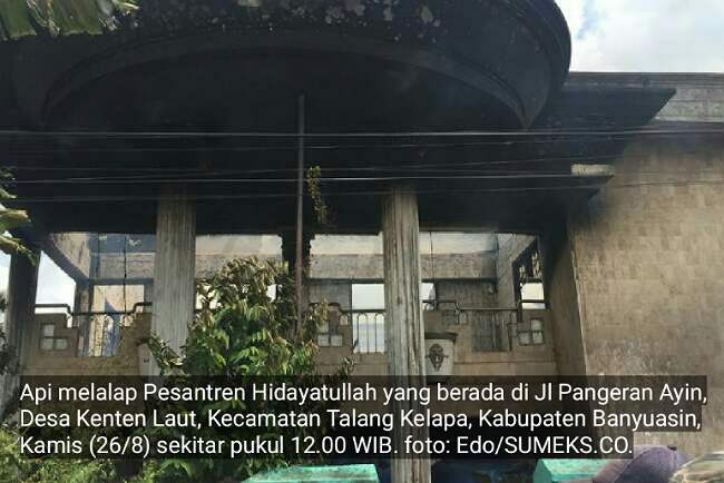 Api Lahap Pesantren Hidayatullah, 50 Santri Selamat