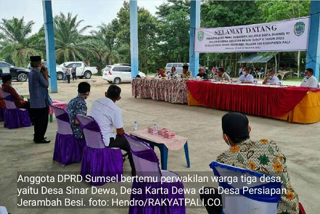 Wakil Rakyat Dapil PALI, Prabumulih dan Muara Enim Serap Aspirasi Tiga Desa Sekaligus