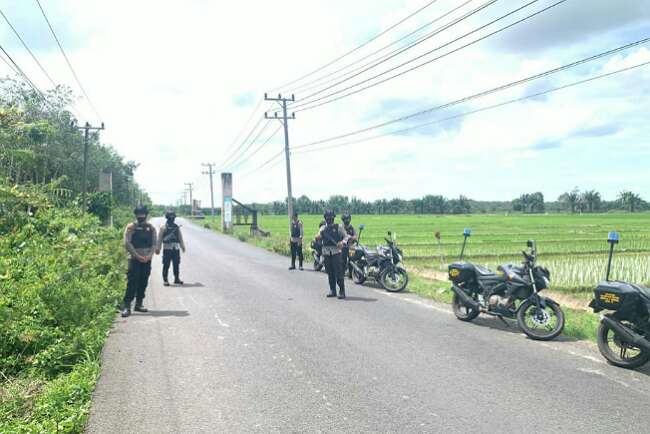 Polres OKI Siang-Malam Gencarkan Patroli di Titik Perbatasan