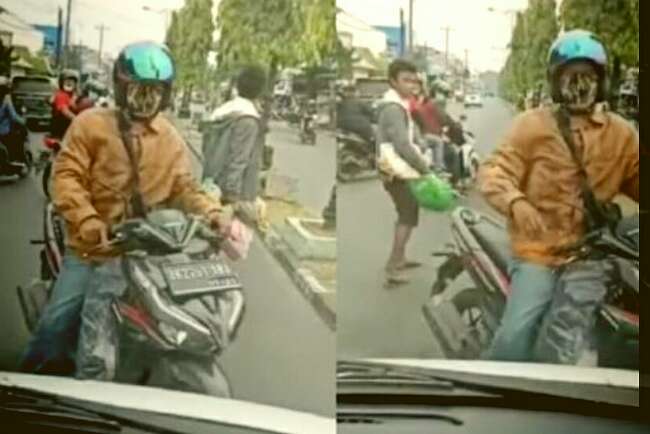 Viral, Pengendara Motor Hadang Ambulans Bawa Pasien di Medan