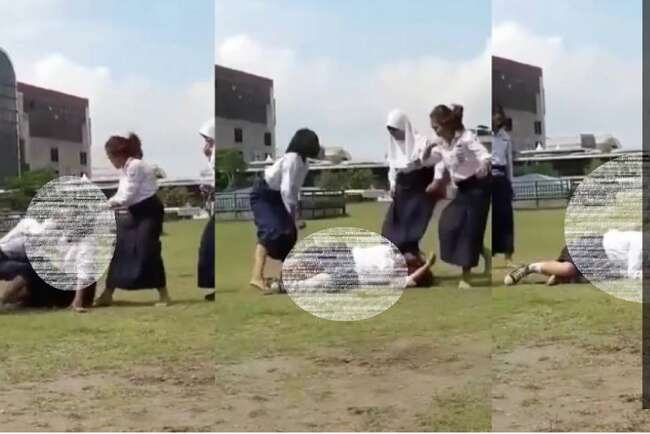 Viral Video Siswi SMP Dikeroyok Kakak Kelas, Masalahnya Sepele: Tak Dihormati