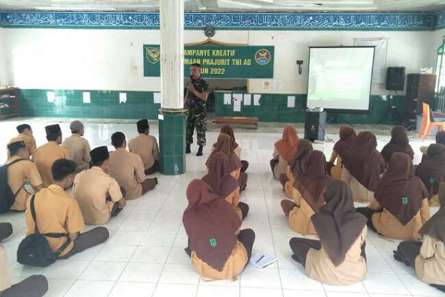 Kodam 0405 Lahat Tarik Minat Pelajar Jadi Anggota TNI