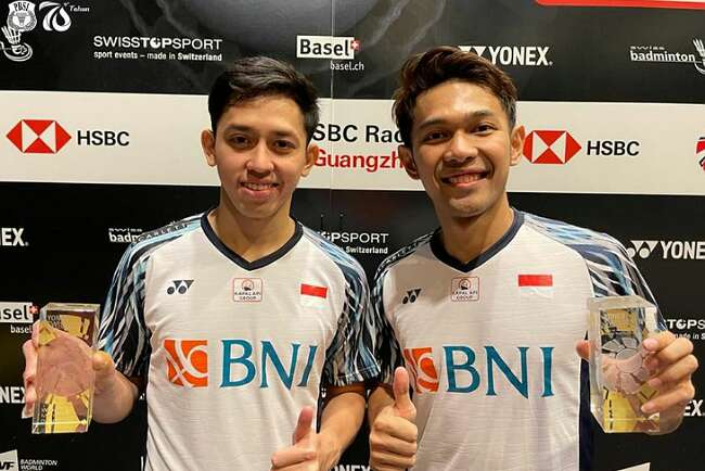 Fajar/Rian Akhirnya Juara Swiss Open 2022