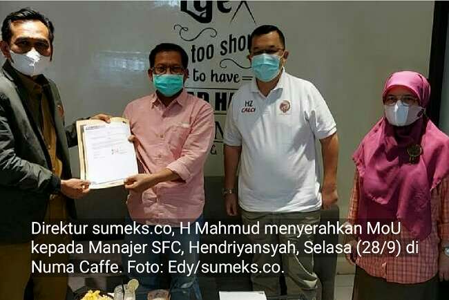 Sumeks Online ‘SUMEKS.CO’ Teken MoU dengan Sriwijaya FC