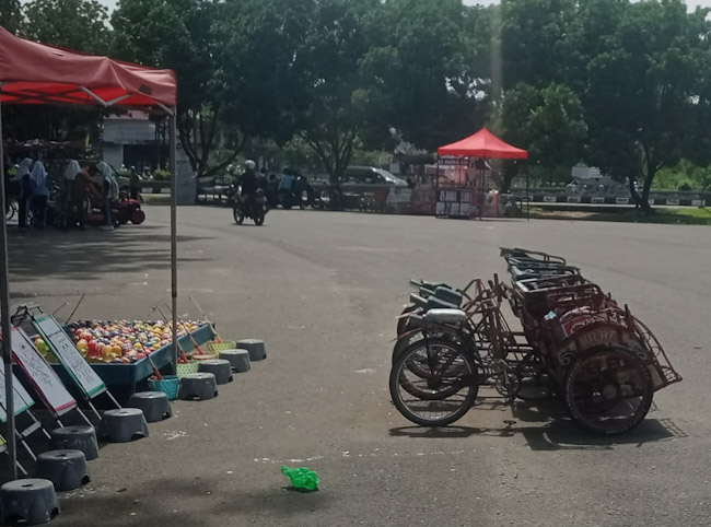 Segitiga Emas Kayuagung Favorit Lokasi Ngabuburit, Taman Bermain Juga bisa Berburu Takjil