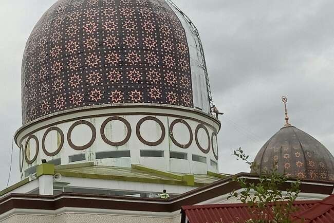 Antisipasi Bocor, Masjid Agung Islamic di Renovasi